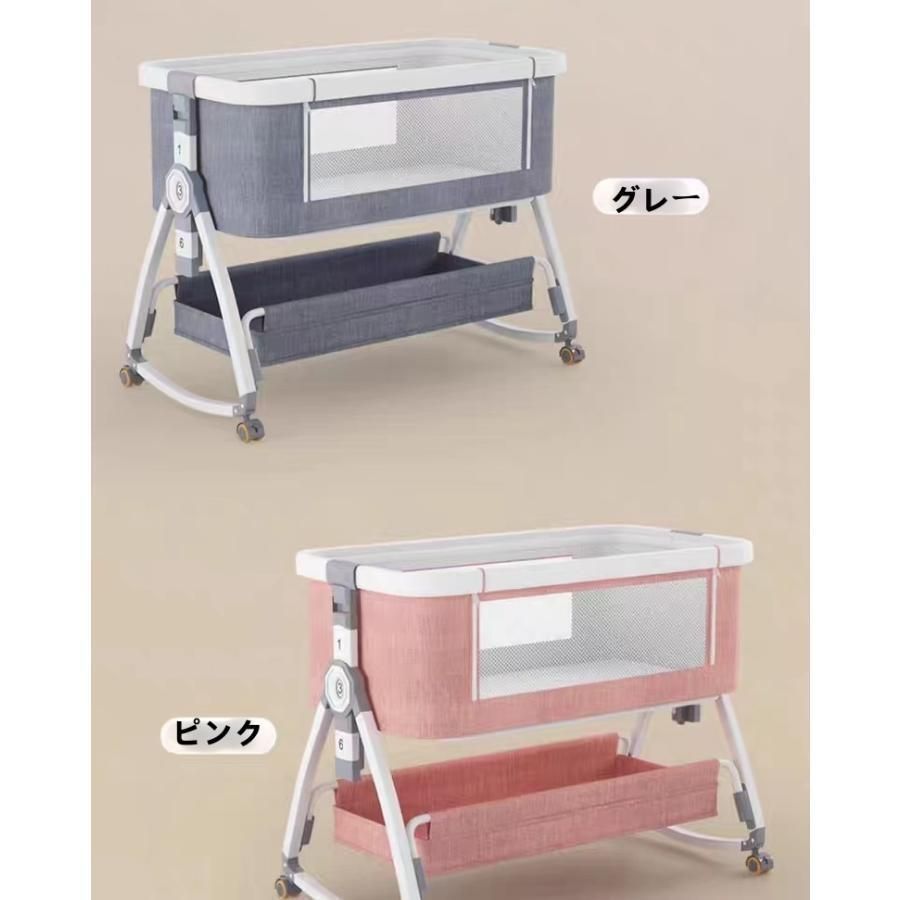 HZDMJ 2023最新モデル 添い寝 ベビーベッド ミニ 持ち運び 折りたたみ