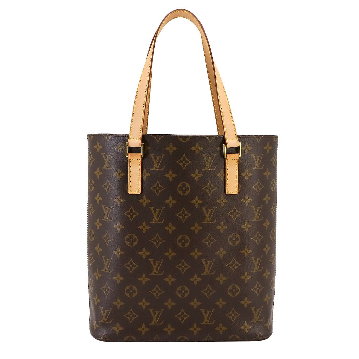 新品同様 ルイ ヴィトン LOUIS VUITTON モノグラム ヴァヴァン GM トート バッグ ブラウン M51170 ゴールド 金具 90233762