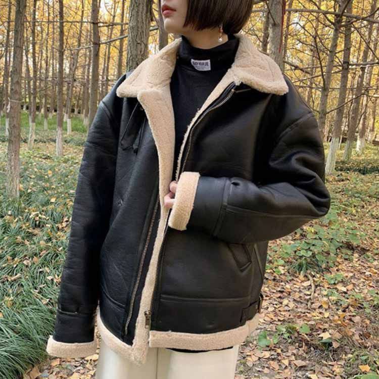 コート 革ジャン ユニセックス ハイネック レザージャケット