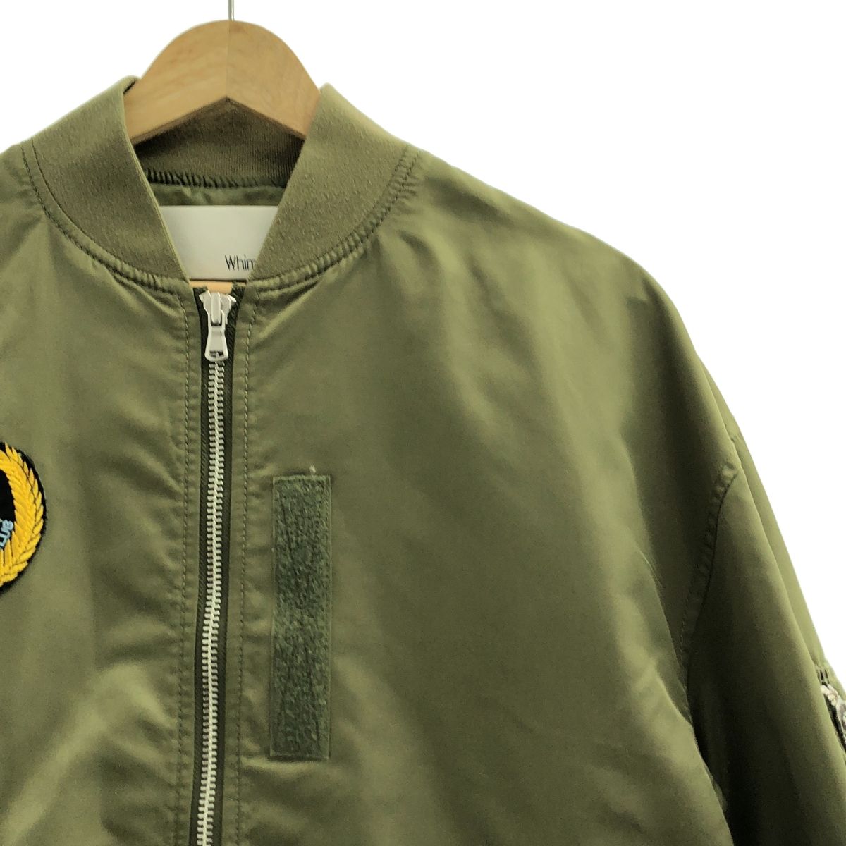 Whim Gazette ウィムガゼット ワッペン MA-1 ミリタリー フライトジャケット F カーキ レディース
