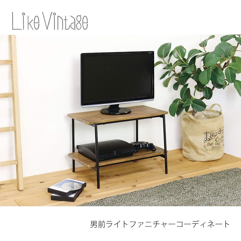 弘益 TVボード ブラウン TVR-635 BR 約40×60×36.5cm 1