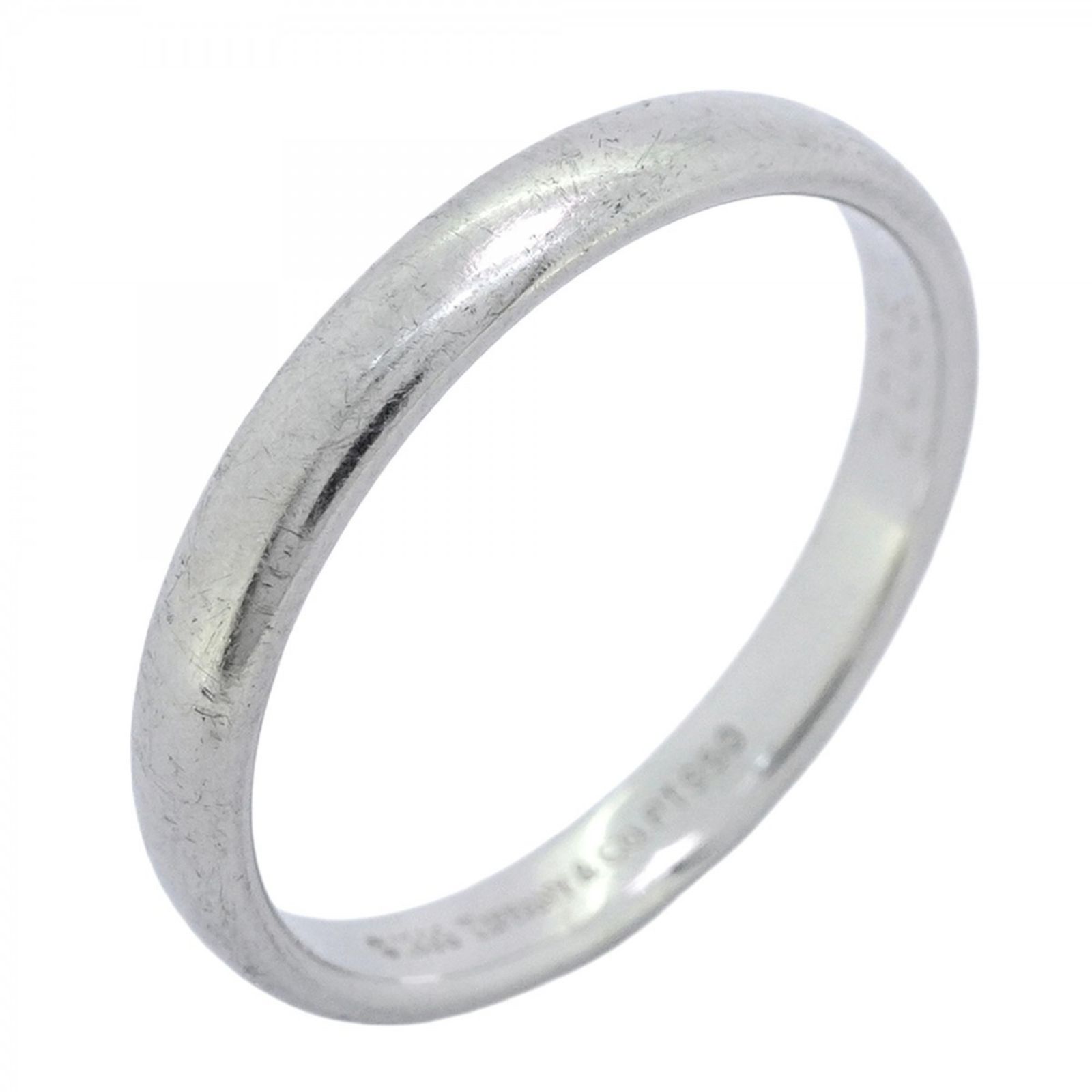 ティファニー TIFFANY PT950 17.5号 ミルグレインバンドリング