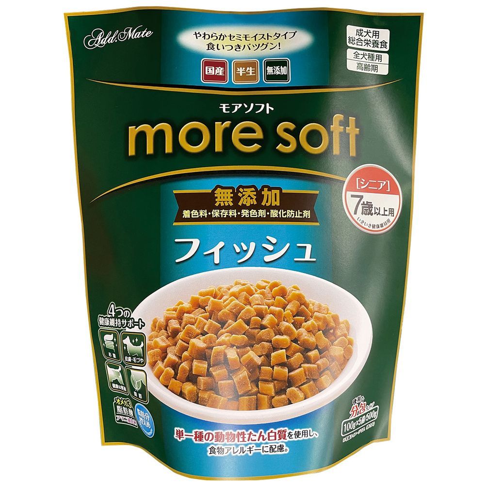 （まとめ買い）アドメイト more soft フィッシュシニア 500g 犬用フード 【×3セット】