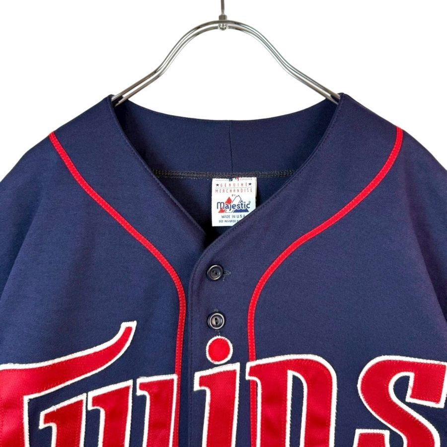 マジェスティック MLB ミネソタ ツインズ ベースボールシャツ USA製MajesticマジェスティックMLBミネソタ・ツインズTwins
