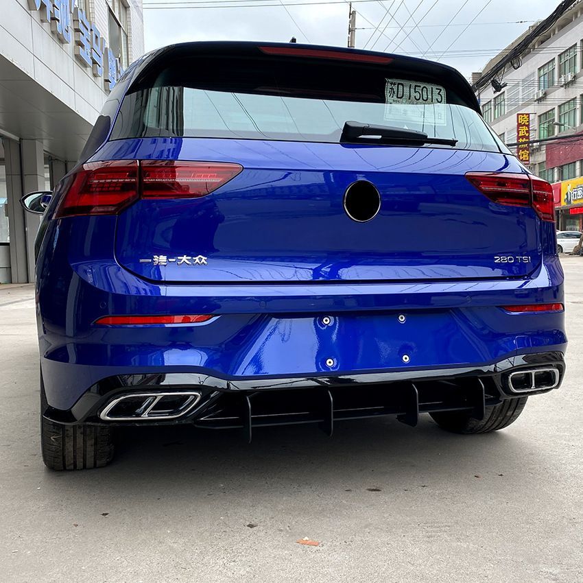Volkswagen Golf 8 高8 尾唇 擾流板 後刀锋 風刀 改装 ABS素材 マットブラック