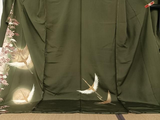 平和屋着物○豪華振袖 松竹梅飛鶴文 暈し染め 金彩 仮絵羽 逸品 未使用