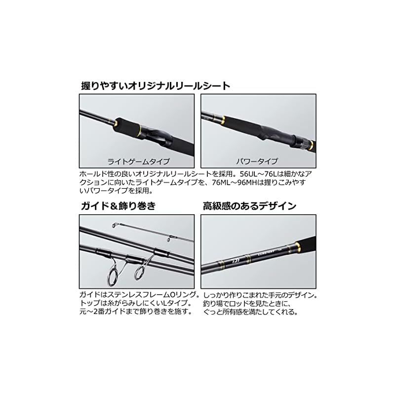 特価商品】ダイワ(DAIWA) 万能ルアー(トラウト・アジング)ロッド ルアーニスト 56UL 釣り竿 - メルカリ