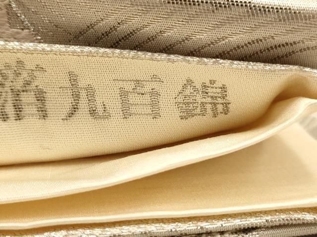 hiro✾m548＊正絹 振袖＆帯2点セット トールサイズ 銀通し 袋帯 銀通し 刺繍 金彩 2点セット 振袖 袋帯 花柄 トールサイズ 正絹