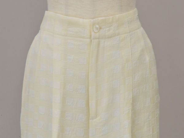 プラージュ Plage JANE SMITH CHECK JOD パンツ 38サイズ オフホワイト  