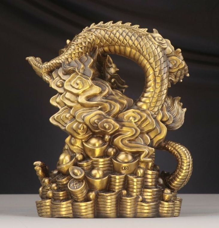 龍置物 龍の縁起物置物