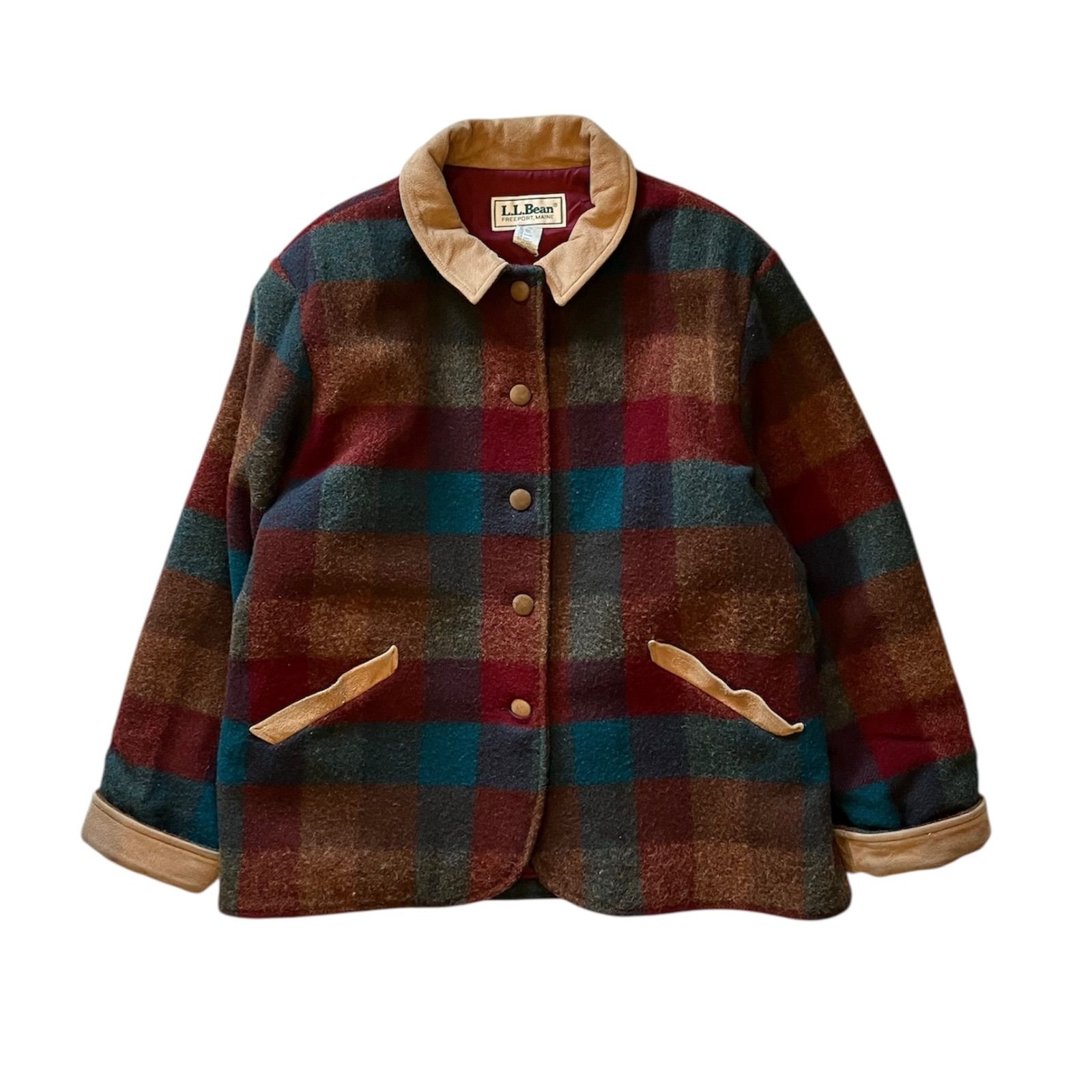 70s 80s L.L.Bean ジャケット コート ウール チェック アメリカ製