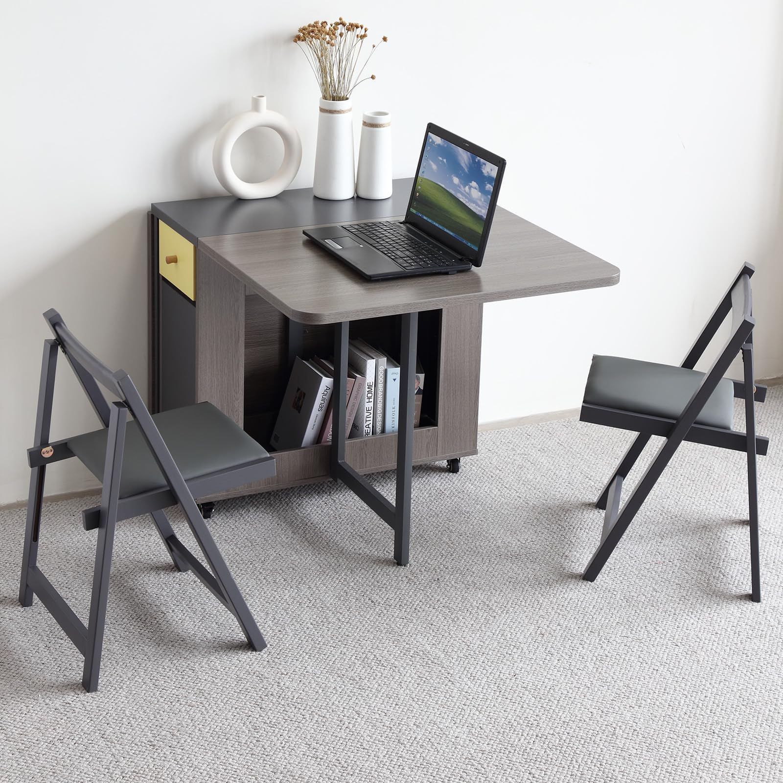 新着商品】折りたたむ可能の椅子 2脚入りソリッドウッド椅子 キッチン  