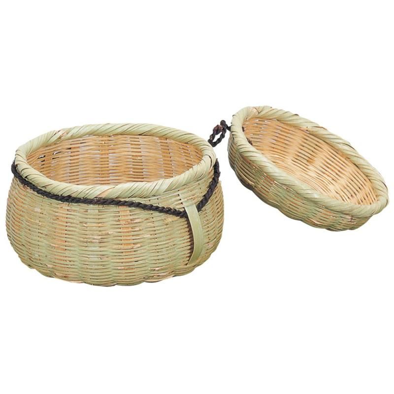 山下工芸 Yamasita craft 青竹フタ付ビク 小 31100000