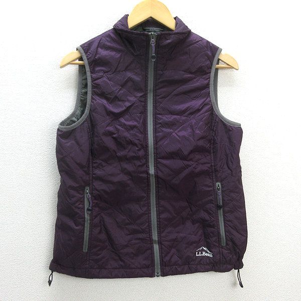 G■エルエルビーン/L.L.bean PRIMALOFT プリマロフトベスト/288310【S】紫/LADIES/372【中古】■