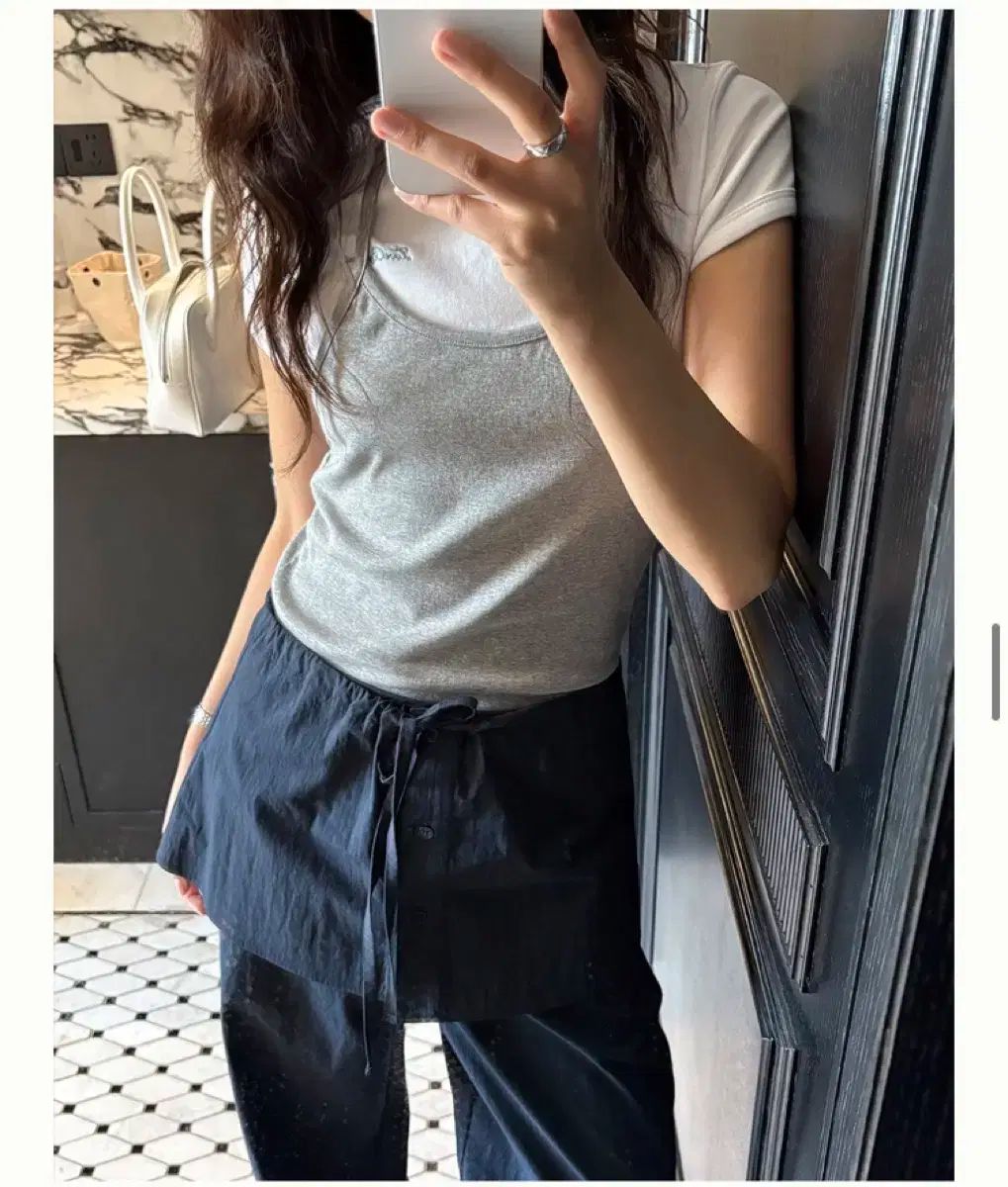 バイムード レイヤード コットンパンツs