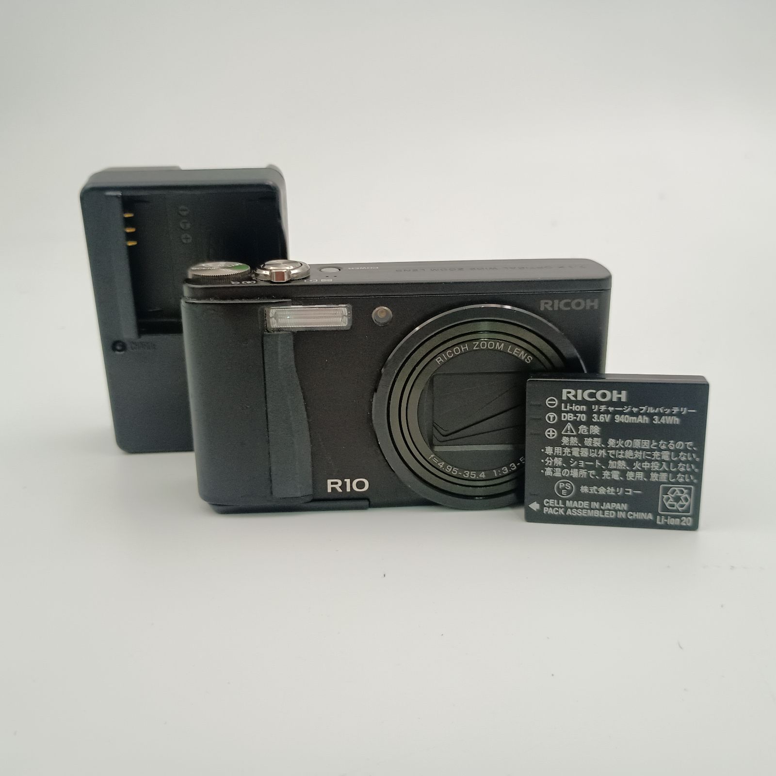 Ricoh R10 Compact DIGITAL Camera Black リコー コンパクト