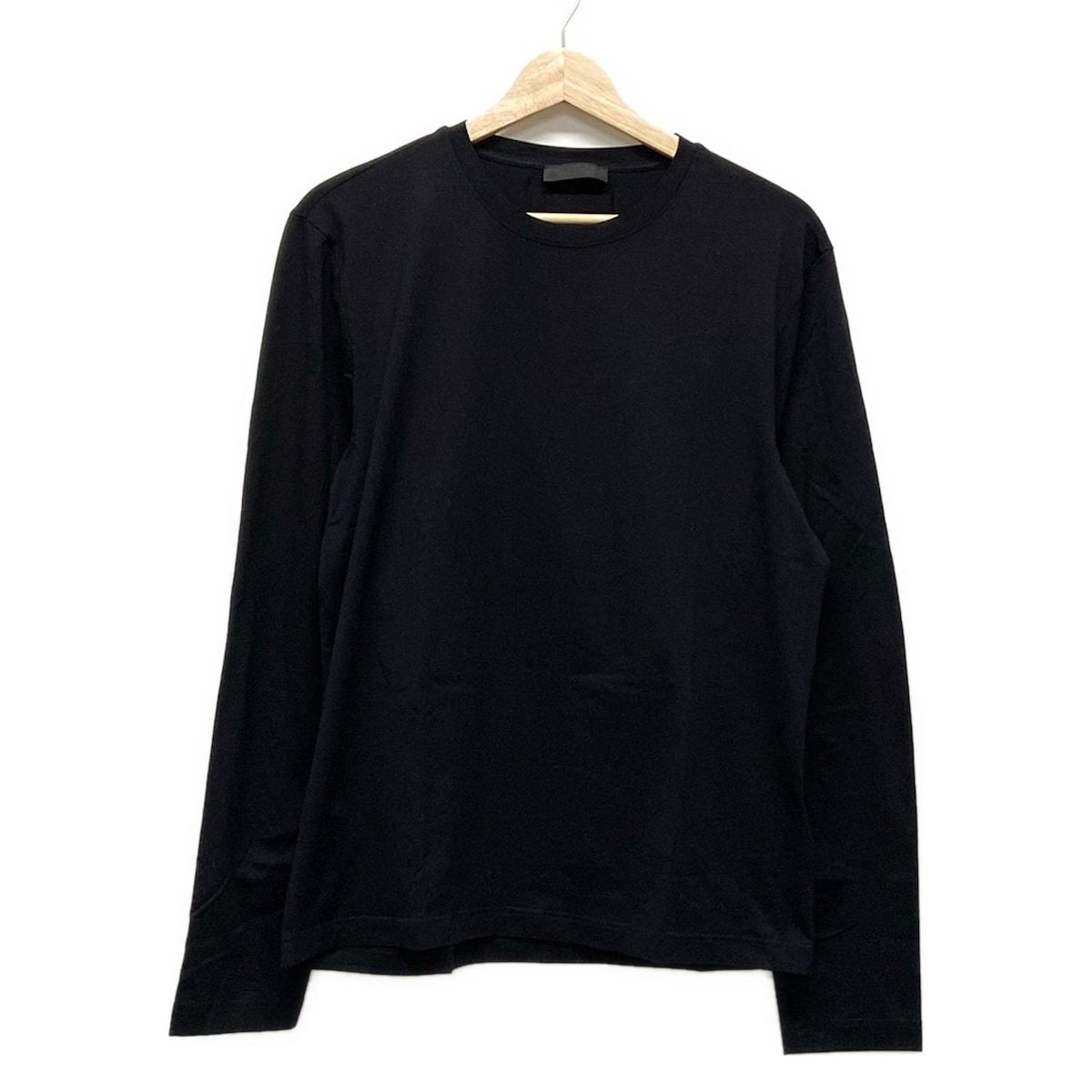 PRADA(プラダ) 長袖Tシャツ サイズM レディース美品 - 黒 クルーネック  