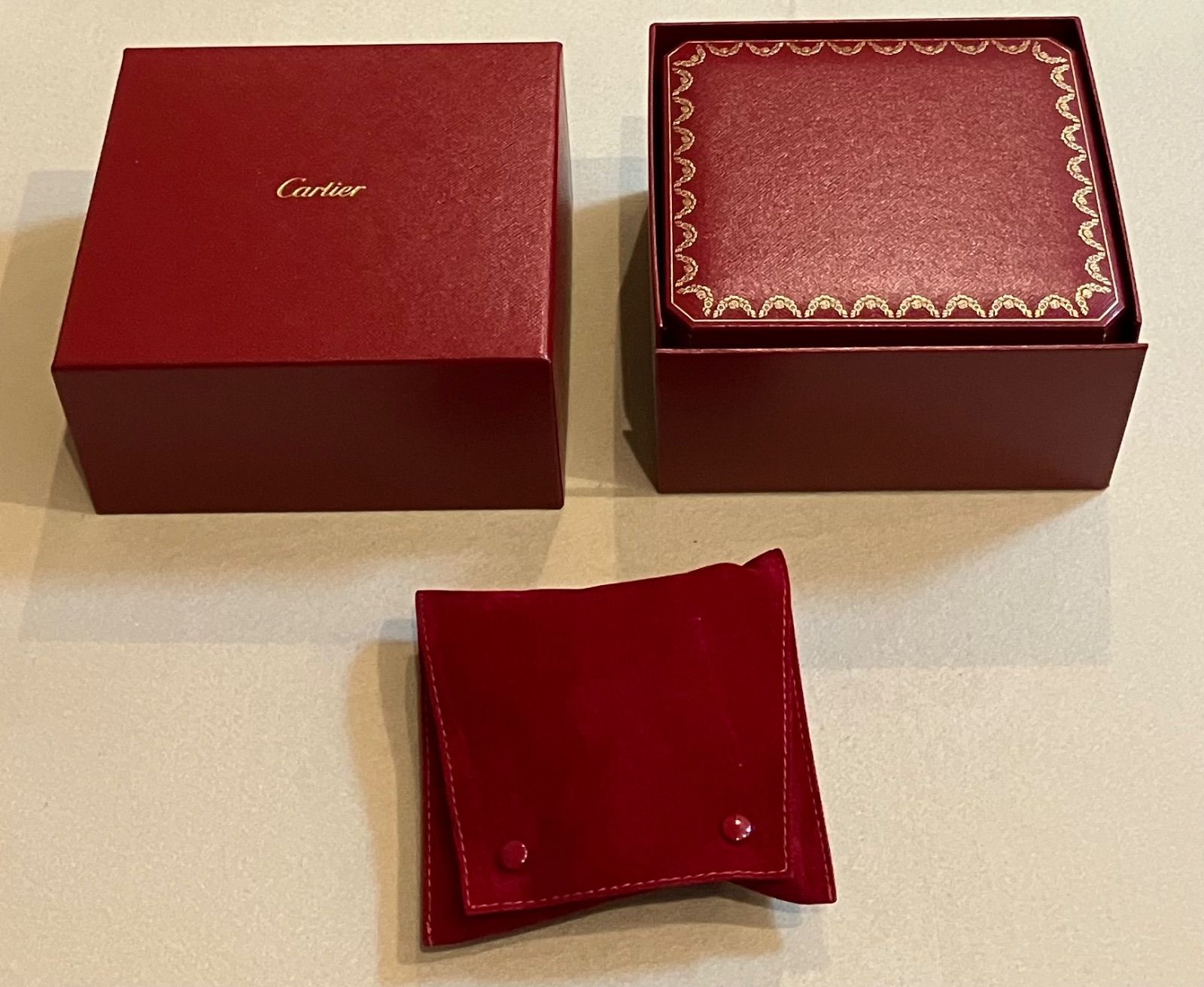 N0916-17★Cartier 空箱 赤 アクセサリーケース 2点セット N0916-17☆Cartier 空箱 赤 アクセサリーケース 2点セット - メルカリ