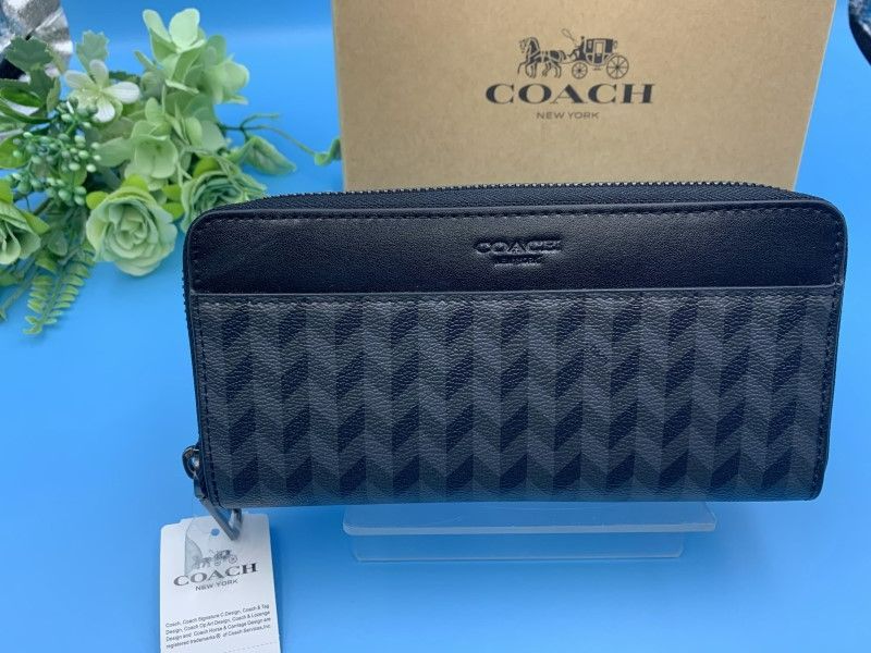 コーチ 長財布 COACH 財布 ヘリンボーン プリント ブラックマルチ プレゼント ギフト レディース メンズ ロング ジップ ラウンド 誕生日 記念日 新品 未使用 ファッション F29275 A197Z-25