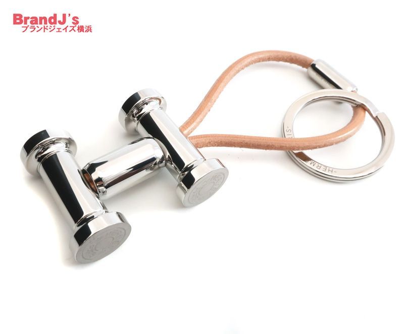 未使用 エルメス キーホルダー モビール H 現行モデル レザー