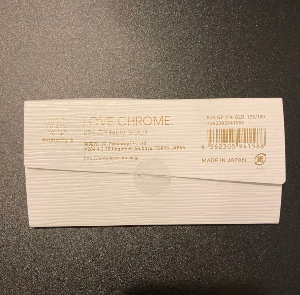 新品未開封 ラブクロム LOVE ふるさと納税 CHROME K24GP ツキ ゴールド 