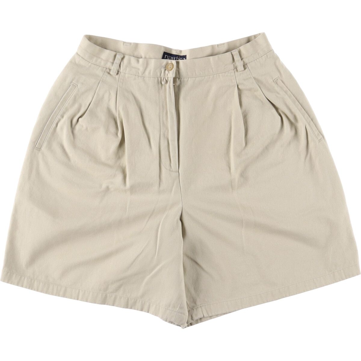 古着 90年代 ノーティカ NAUTICA ツータック チノショーツ ショートパンツ レディースL w30 相当 ヴィンテージ|eaa549002