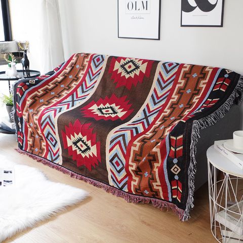 オルテガ　ブランケット　ラグ Amazon | Peel Forest キャンプ,ネイティブ柄 オルテガ柄，ラグ