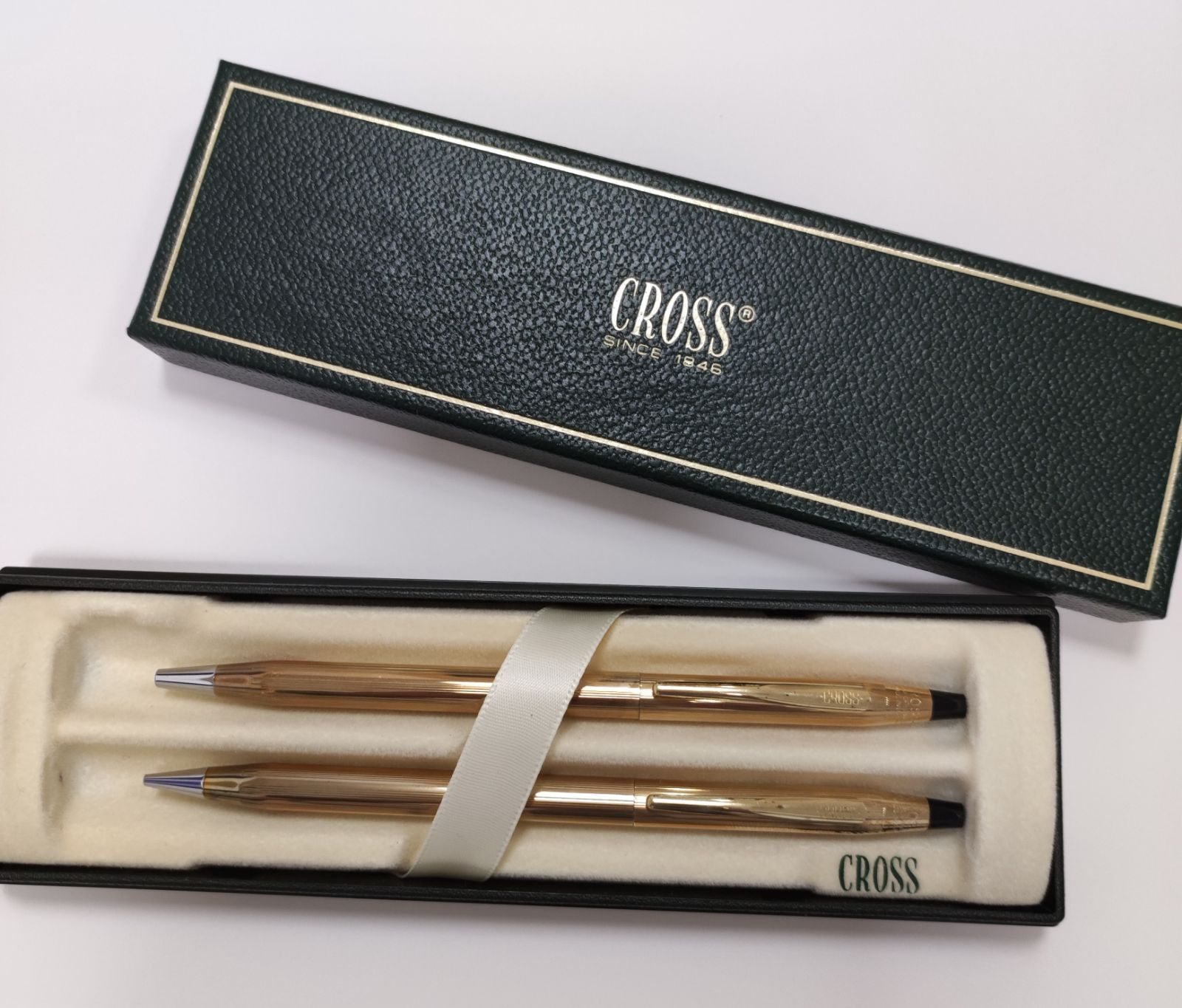 クロスクラッシック センチュリー ボールペン・シャーペンセット１０kt クロスクラッシック センチュリー ボールペン・シャーペンセット