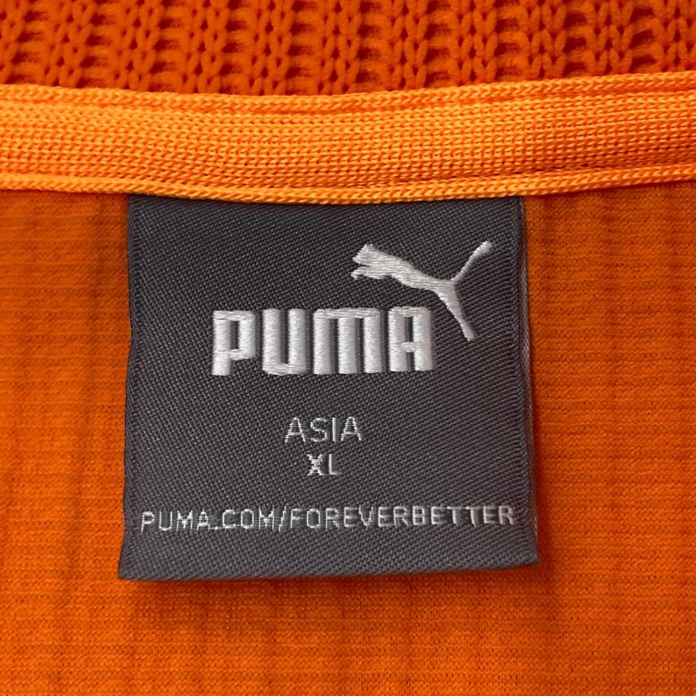 サイズ：M PUMA GOLF プーマゴルフ 切替 ニット ジップ