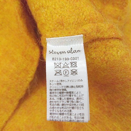 ◇ ⊇ Steven Alan ミドルゲージ アルパカ、ウール混合 長袖 ニット