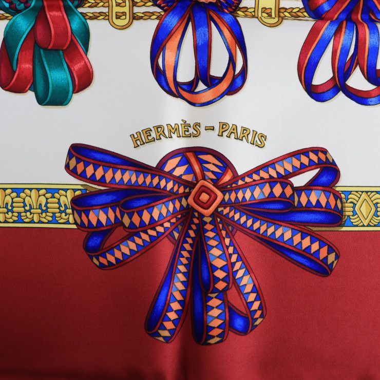 HERMES エルメス Les Rubans Du Cheval 馬のリボン スカーフ シルク