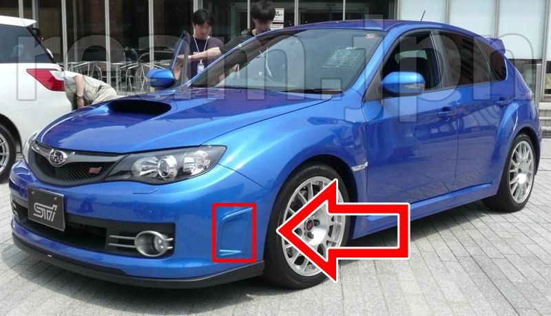 新品 スバル純正 GRB インプレッサ WRX STI フロントバンパー サイドダクト バンパーダクト JDM ブルー SUBARU Impreza  Bumper Side Duct - メルカリ