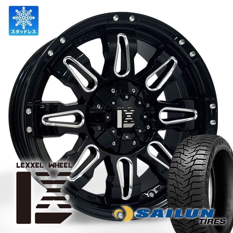 取付ナット込!! スタッドレス プラド ハイラックス サーフ パジェロ SAILUN WST3 265/65R17 タイヤホイール 4本セット