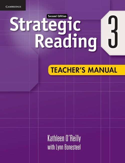 Strategic Reading Level 3 Teacher's Manual／Kathleen O'reilly