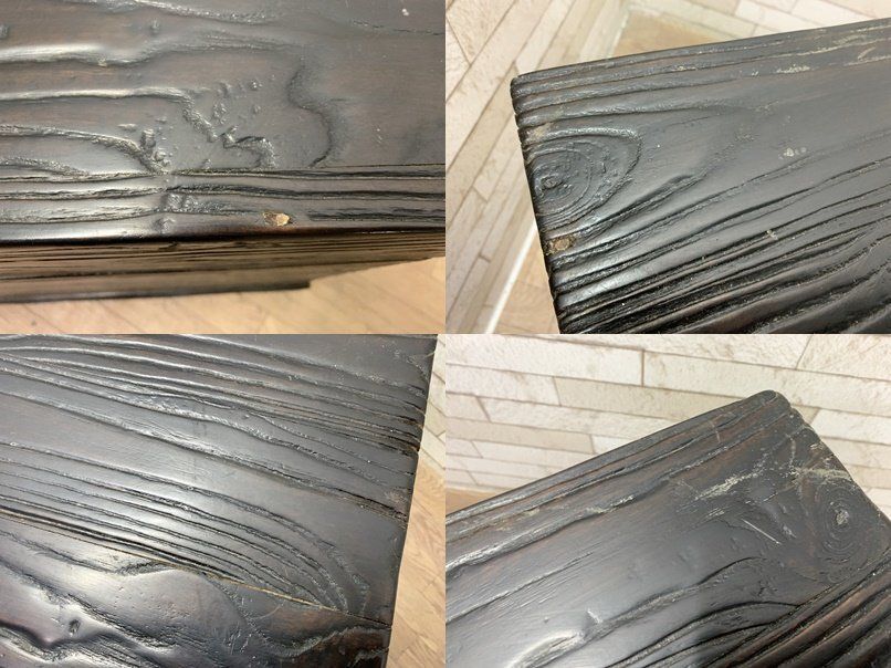 李朝家具 バンダジ バンダチ 幅75cm 半閉櫃 李朝箪笥 木製収納箱 木箱