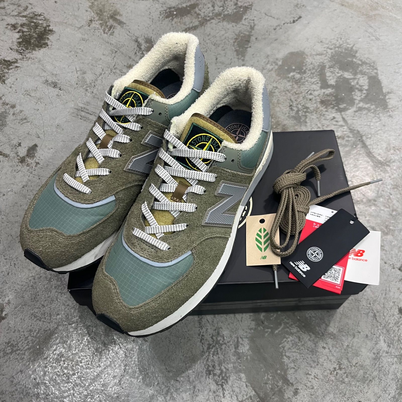 Stone Island New Balance 574 Legacy Green コラボ レガシー 