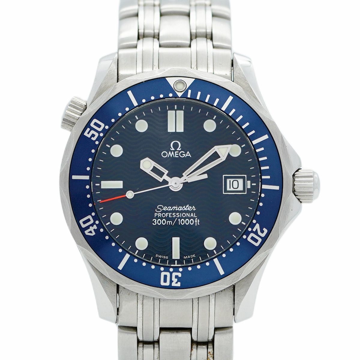 5wwm0207 オメガ シーマスター 2561.80 ネイビー文字盤 腕時計 メンズ