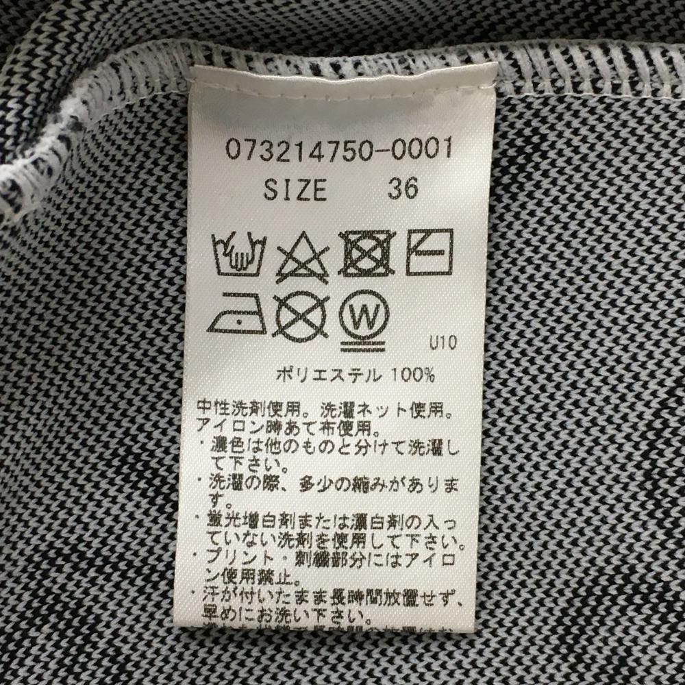 ジーフォア ニットベスト 白×黒 ロゴ総柄 レディース 36(S) ゴルフウェア G/FORE ジーフォア ニットベスト 白×黒 ロゴ総柄 レディース 36(S