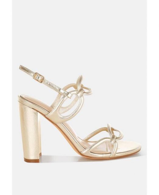 【送料無料】 ロンドンラグ レディース サンダル シューズ Ryzah llic Cut Out Chain Sandals Gold