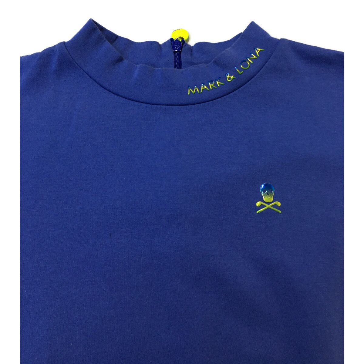 MARK&amp;LONA - coco 中古 マークアンドロナ MARK&amp;LONA レディース 半袖シャツ 36(S) 青  ブルー  モックネックカットソー MARK&LONA - coco 中古 マークアンドロナ MARK&LONA レディース
