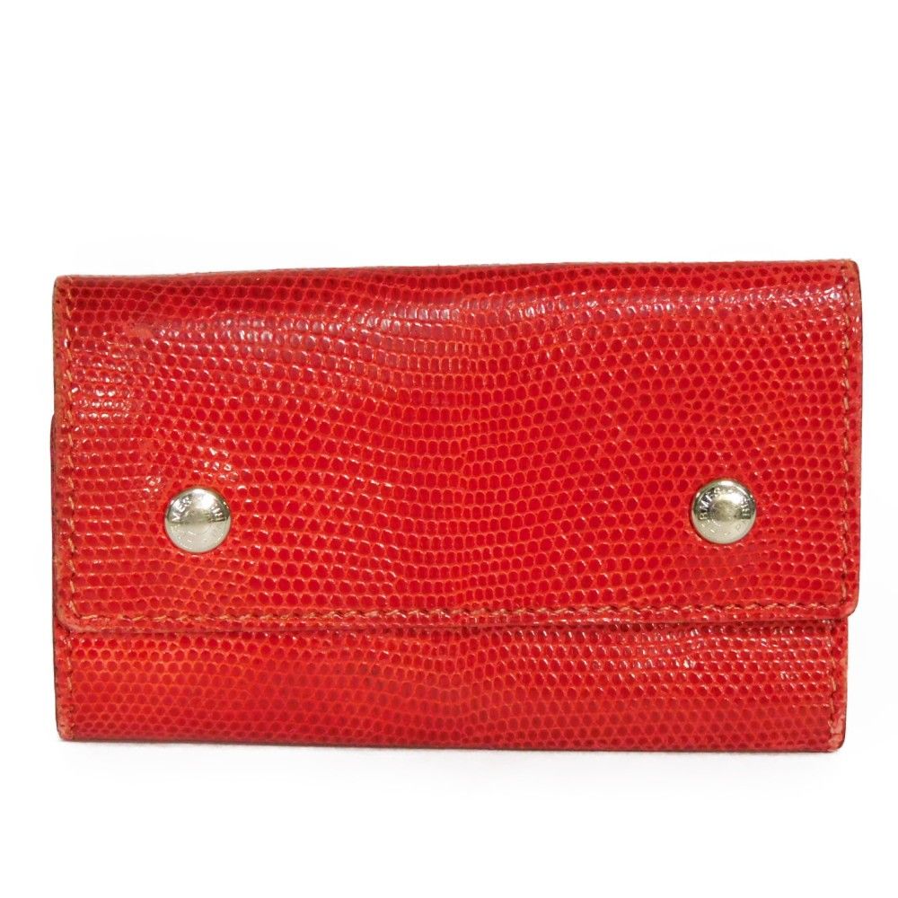 エルメス キーケース エチュイクレ　4連　レッド　レザー HERMES エルメス キーケース エチュイクレ 4連 レッド レザー HERMES
