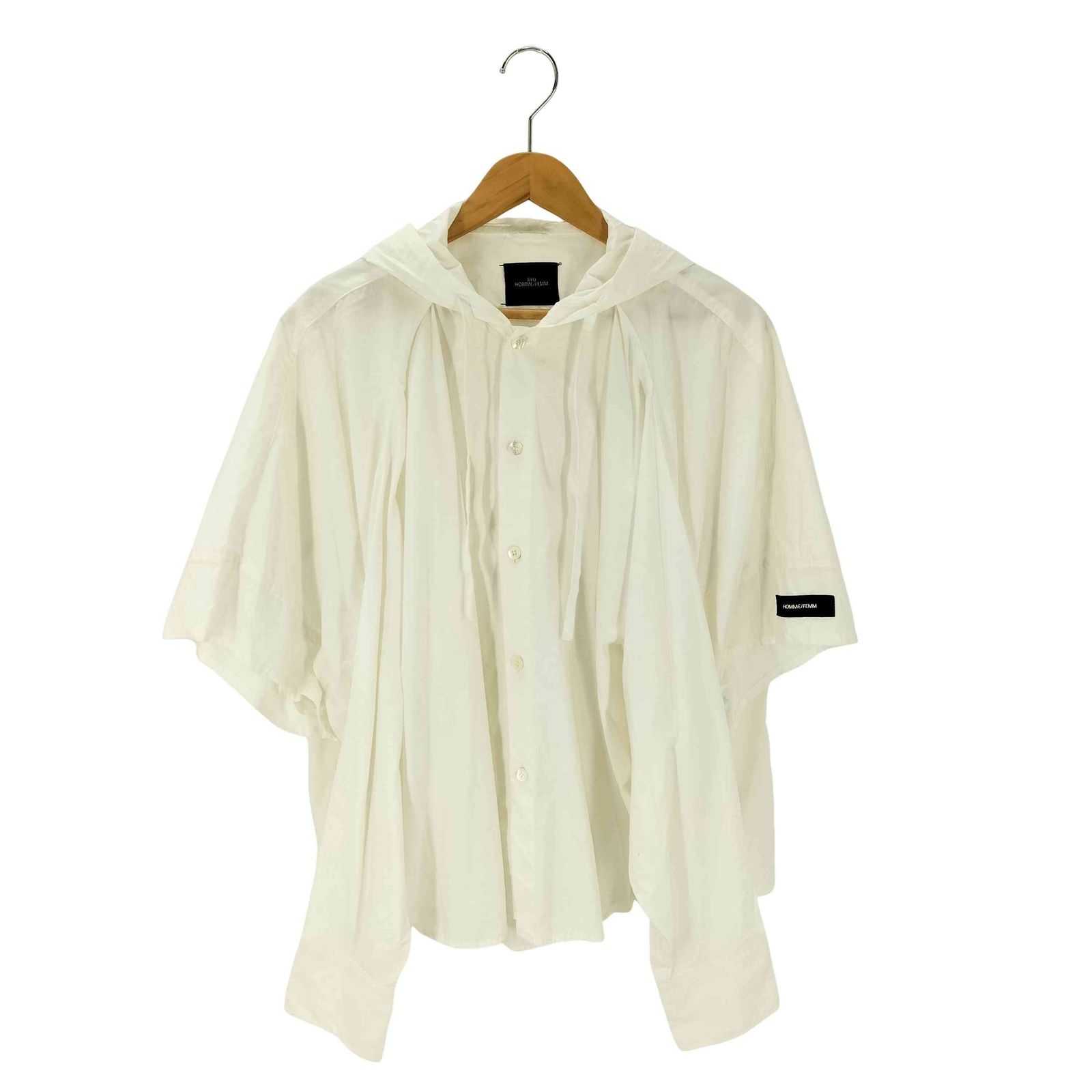 シュウオムフェム SYU. HOMME/FEMM double sleeve hood shirt メンズ 表記無 
