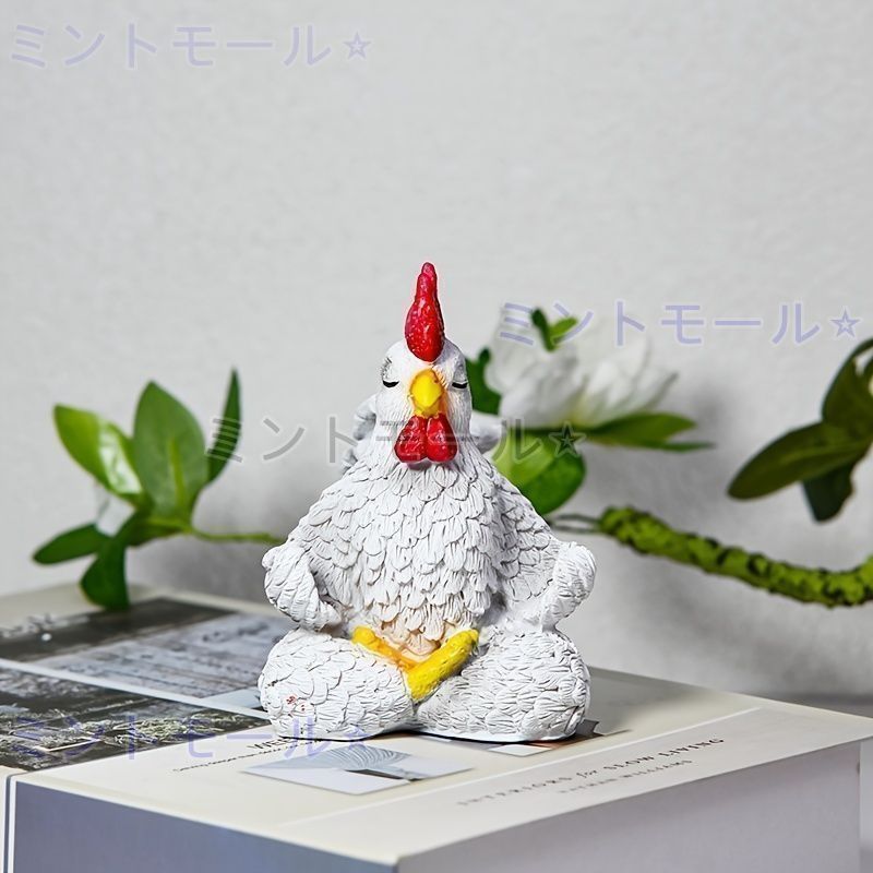 新品?未使用】 置物 オブジェ ガーデンオーナメント 座禅をしている