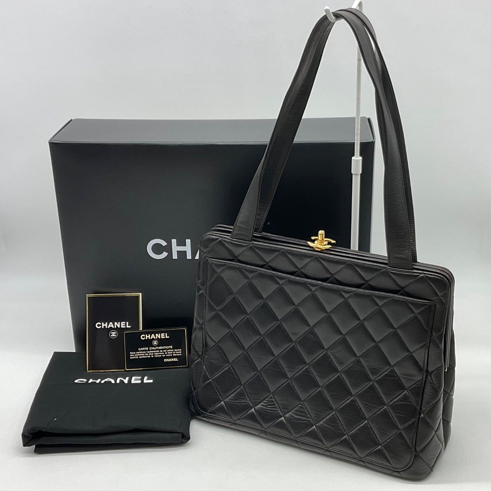 CHANEL シャネル マトラッセ ハンドバッグ トートバッグ がま口 ターン 
