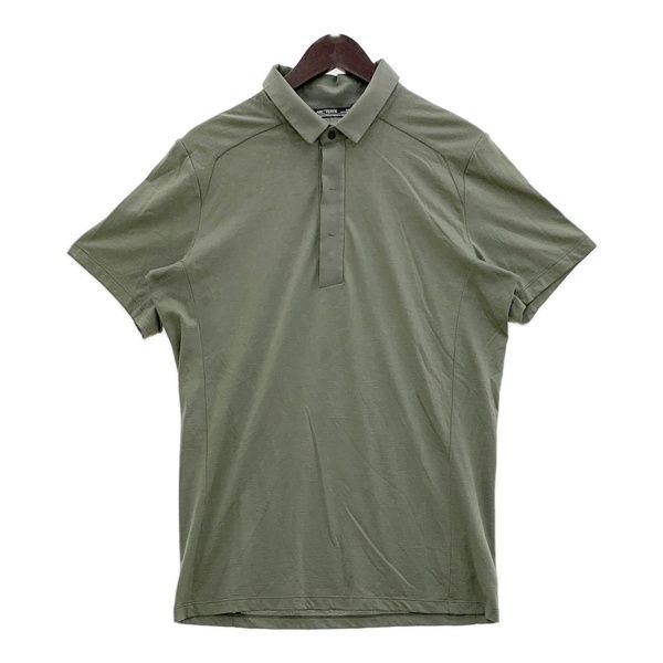 ARC TERYX A2B Polo ポロシャツ 28521-133549 半袖 ウール 無地 アウトドア メンズ Sサイズ グリーン アークテリクス トップス DM15450