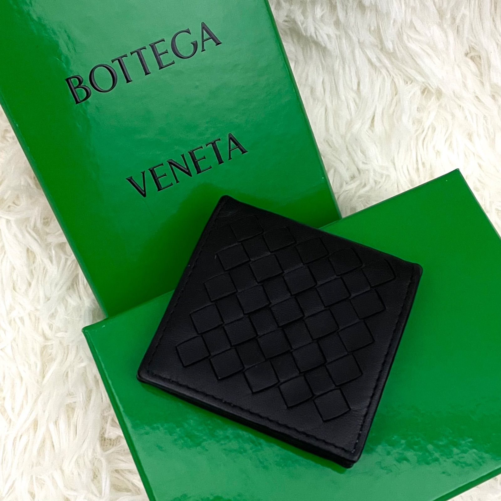 は*＊様 【正規品】BOTTEGA VENETA ブラック コインケース ボッテガヴェネタ コインケース フラグメントケース メンズ