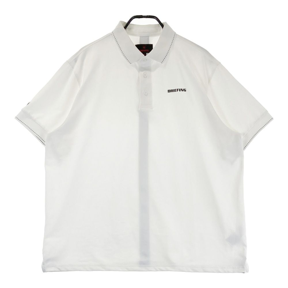 BRIEFING ポロシャツ XL ホワイト サイズ：XL BRIEFING GOLF ブリーフィング 2024年モデル 半袖