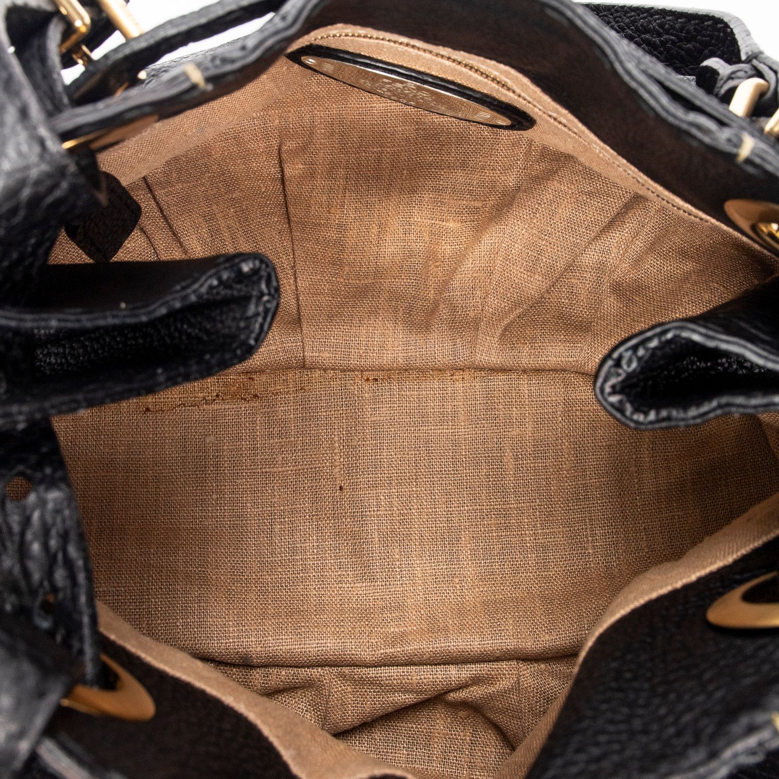 ジップ ホーボー黒グレインレザーA