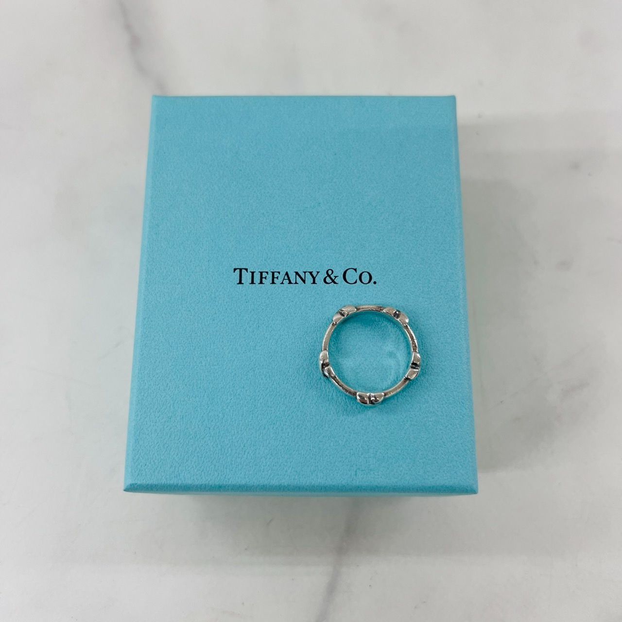 TIFFANY&CO. ティファニー クロス リング SV925 17号 - メルカリ