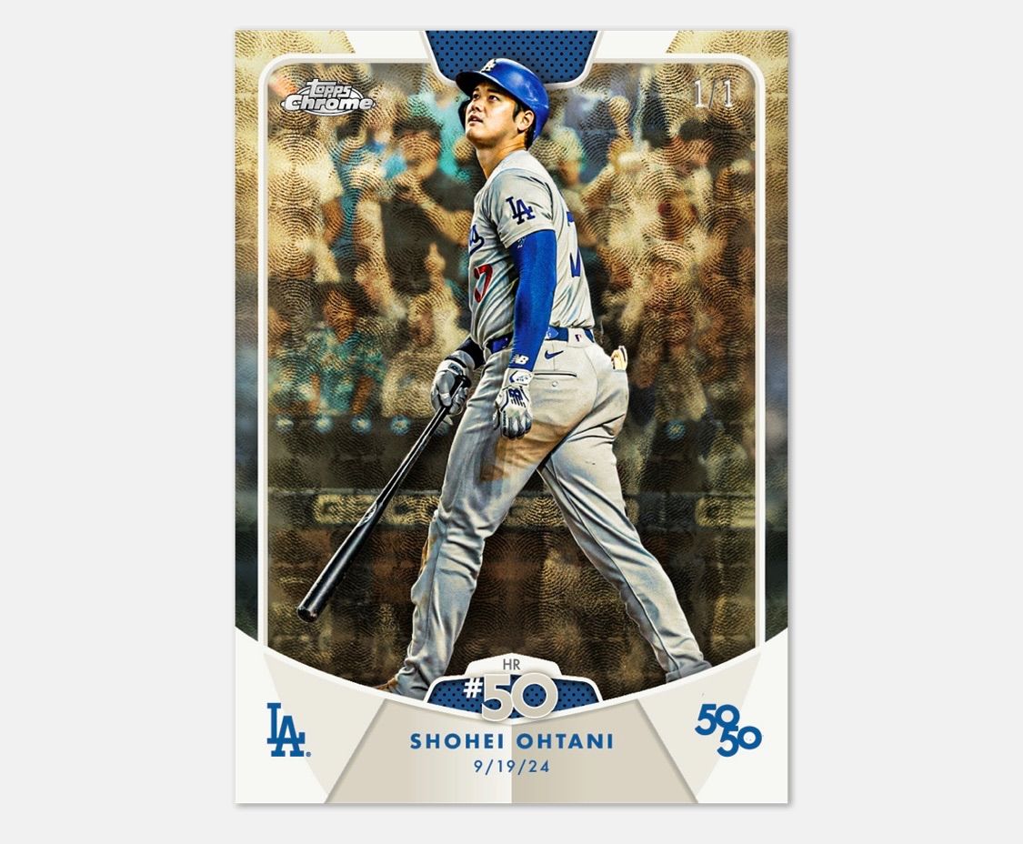 1Box 2025 Topps 50 50 Shohei Ohtani UP786_INFO